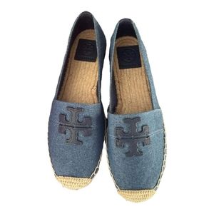 NWOT Tory Burch denim flats
